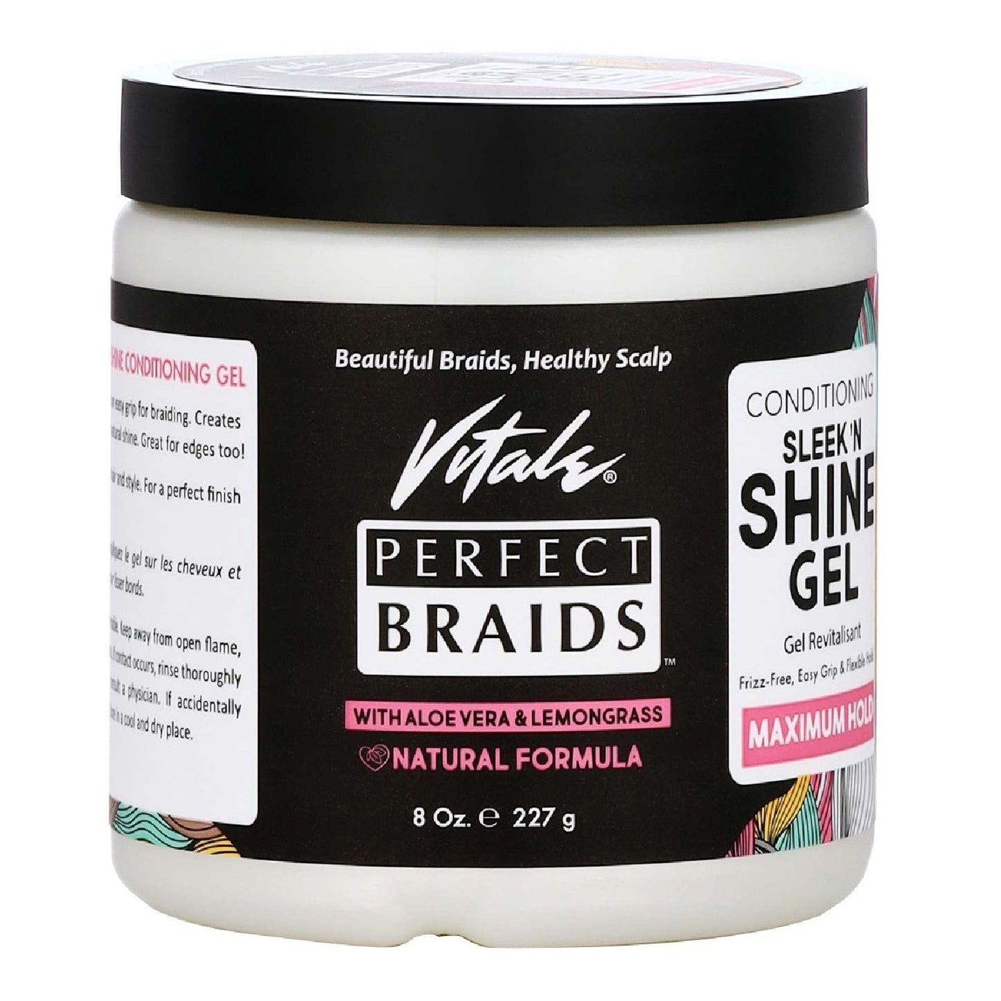 Vitale Perfect Braid Conditioning Sleek Shine Gel Maximum Hold