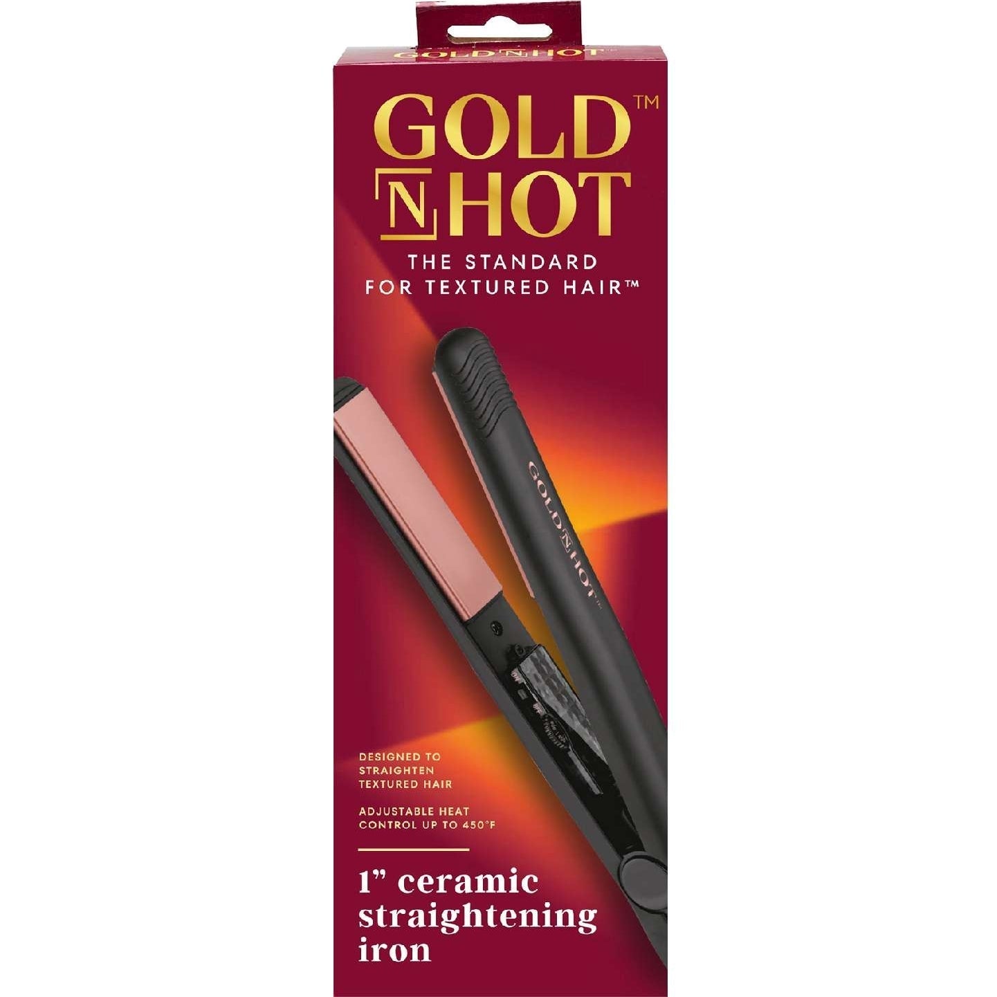 Gold N Hot Flat Iron Ceramic Rose Gold 1 Inch Gold N Hot