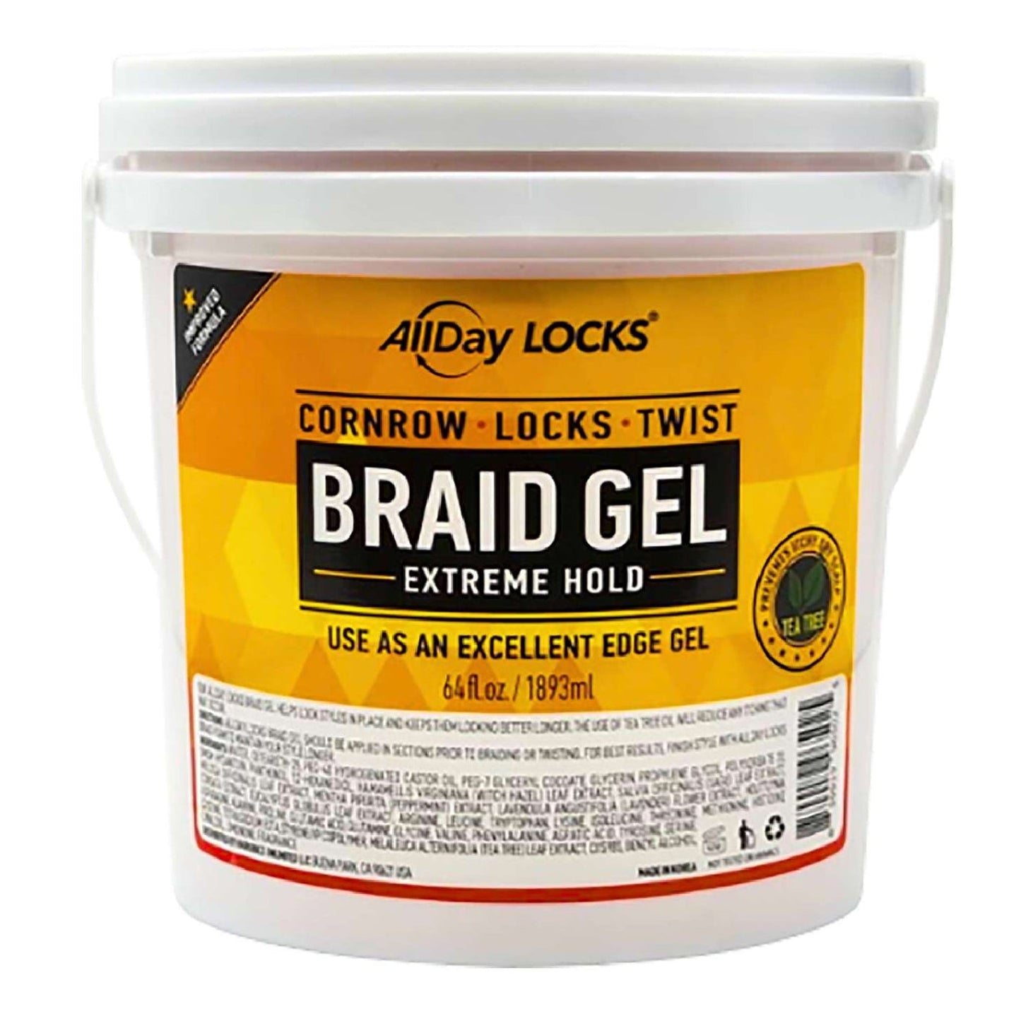 Allday Locks Braid Gel 64 oz professional size
