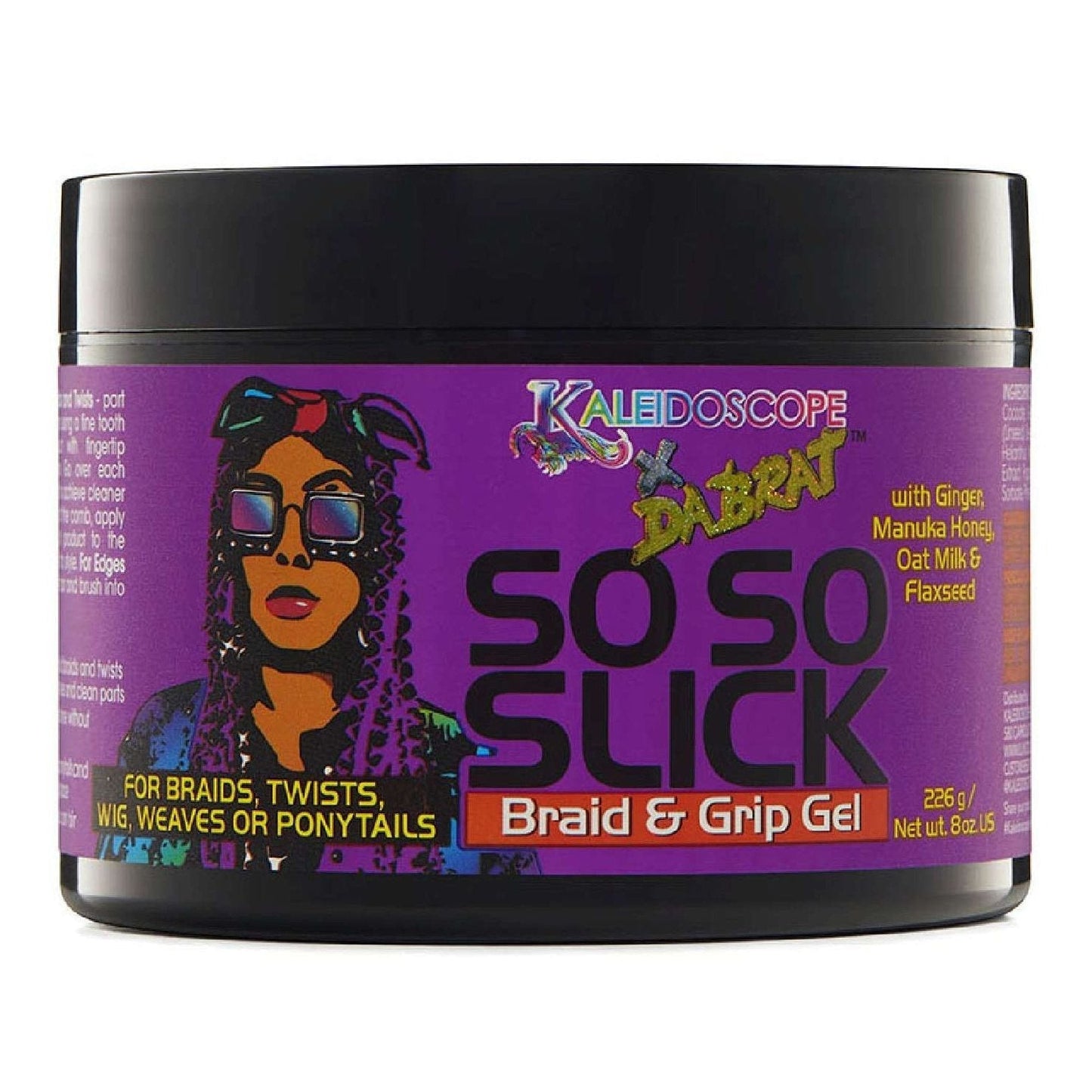 Da Brat Dabrat So So Slick Braid Grip Gel 8 Oz Kaleidoscope