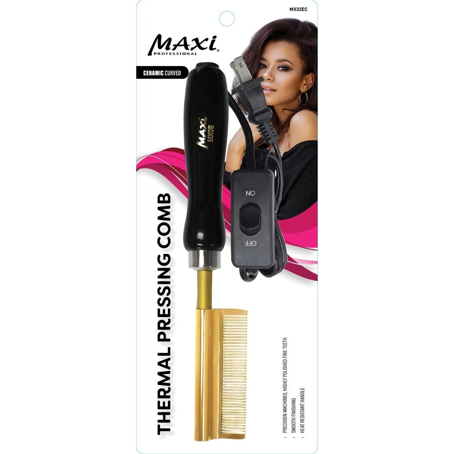 Maxi Hair Tool Pressing Comb Electronic Ceramic Maxi