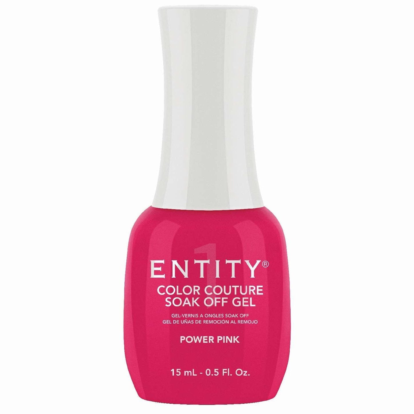 Entity Color Couture Soak Off Gel Power Pink 0.5 Fl Oz