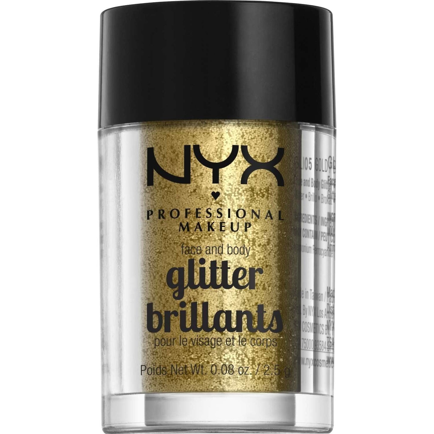 NYX Face And Body Glitter 05 - Gold 0.08 Oz
