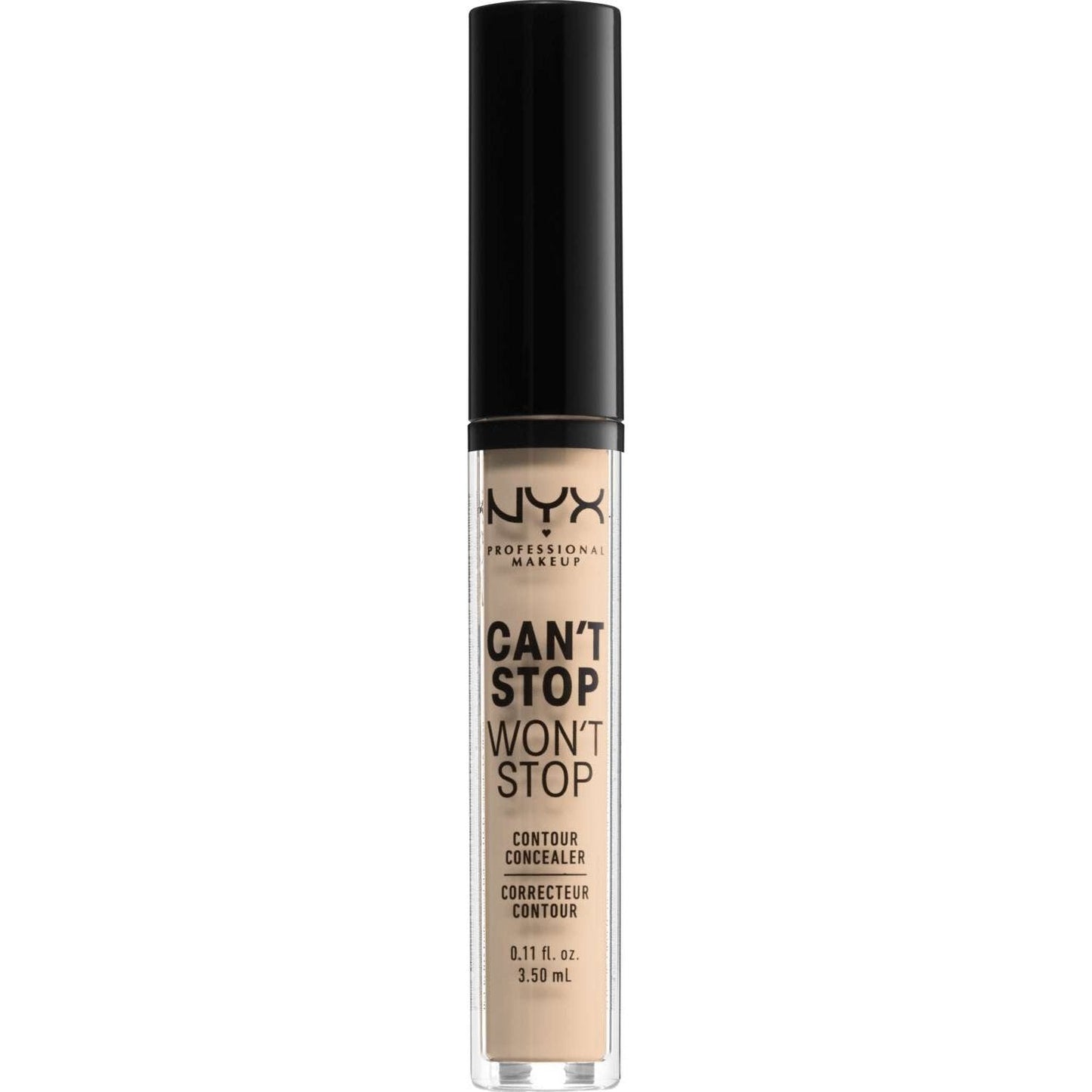 NYX Cant Stop Wont Stop Contour Concealer 6 - Vanilla 0.11 Fl Oz