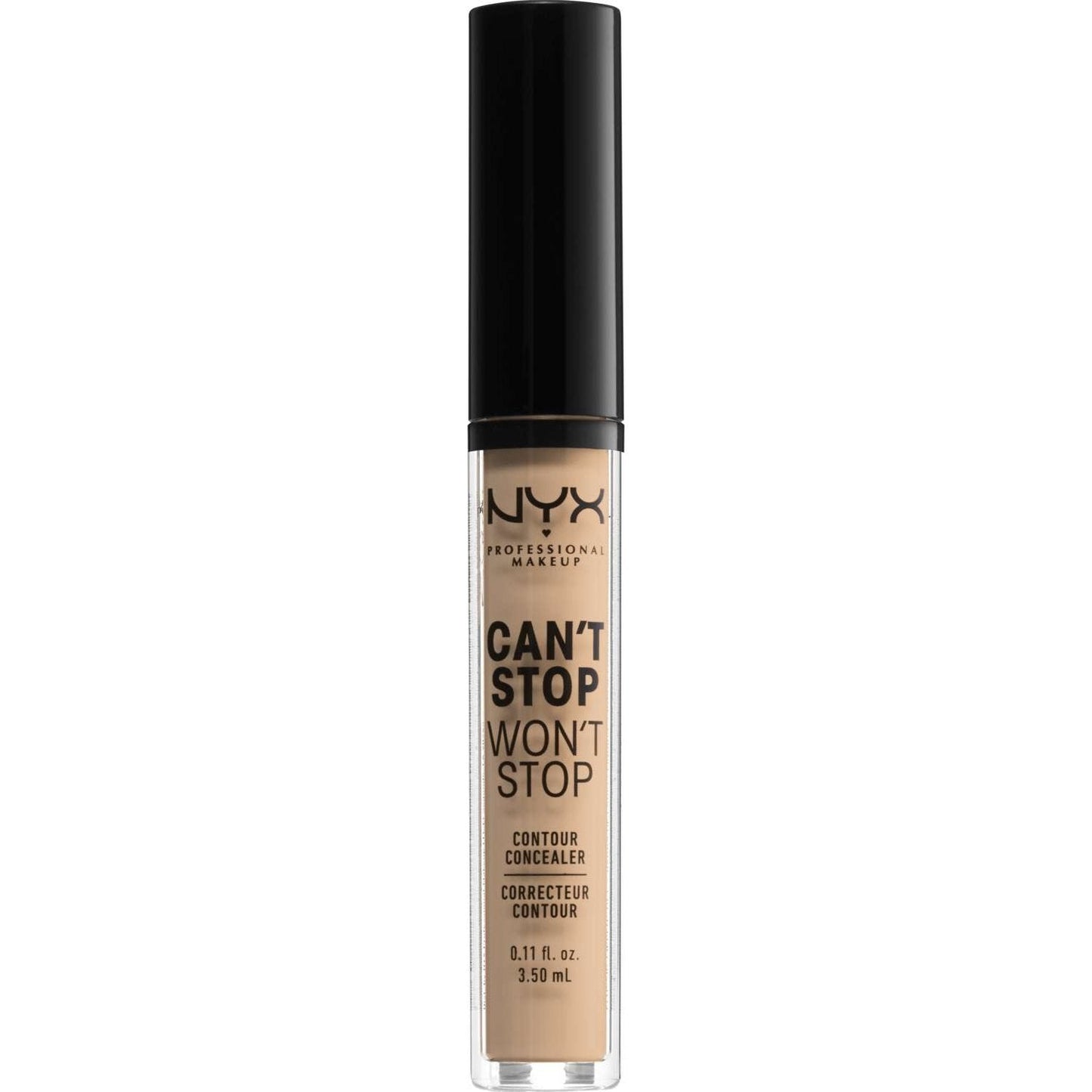 NYX Cant Stop Wont Stop Contour Concealer 7 - Natural 0.11 Fl Oz