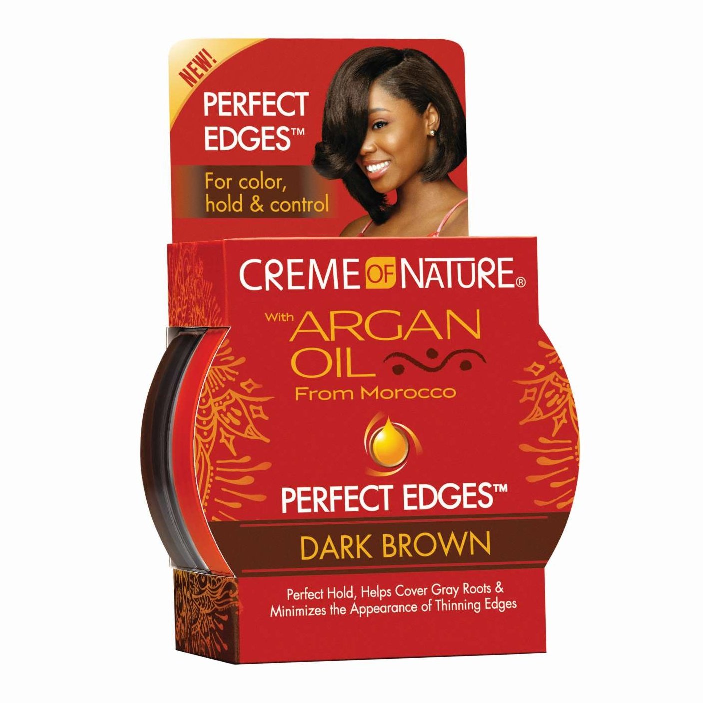 Creme Of Nature Argan Perfect Edges Brown 2.25 Oz Creme of Nature