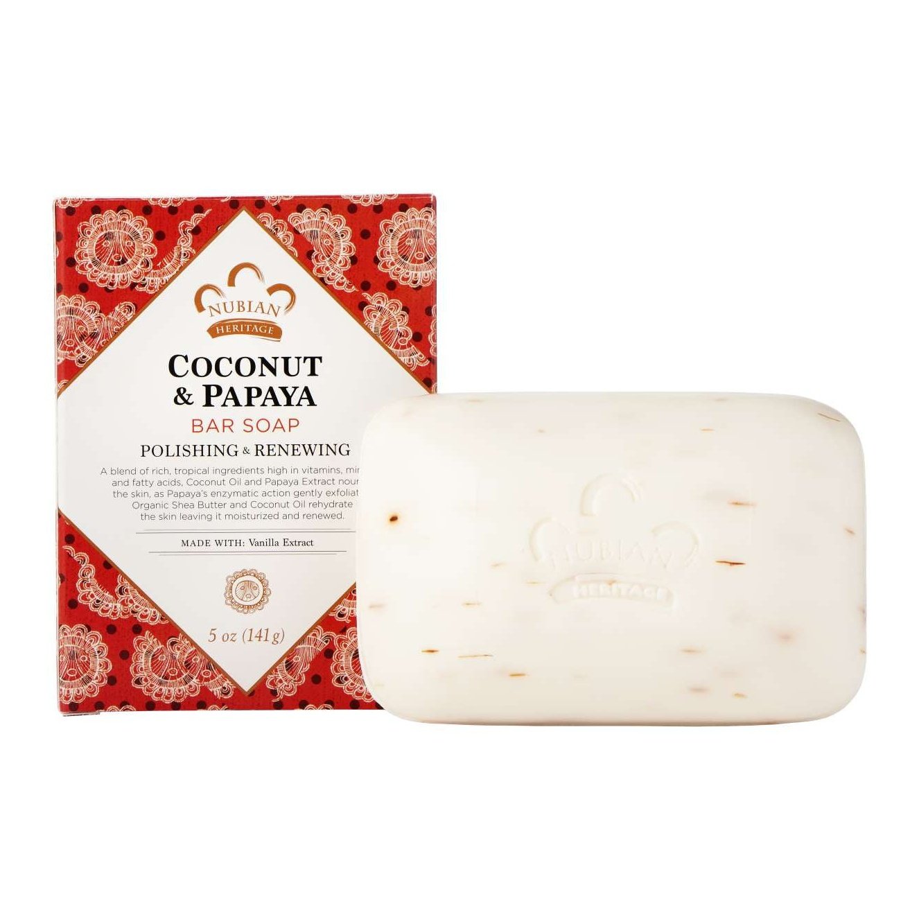 Nubian Heritage Nubian Soap Coconut Papaya 5 Oz