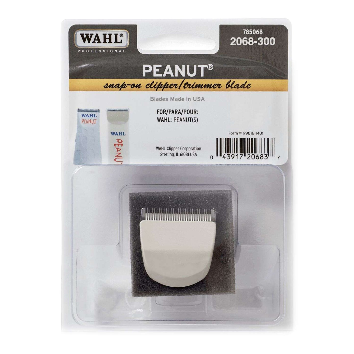 Wahl Peanut Snap-On Blade White