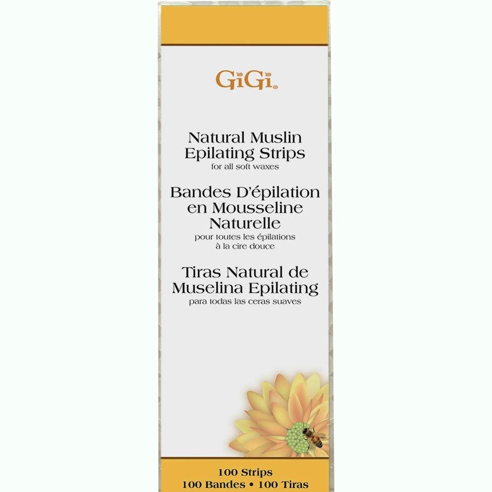 Gigi Natural Muslin Epilating Strips Small