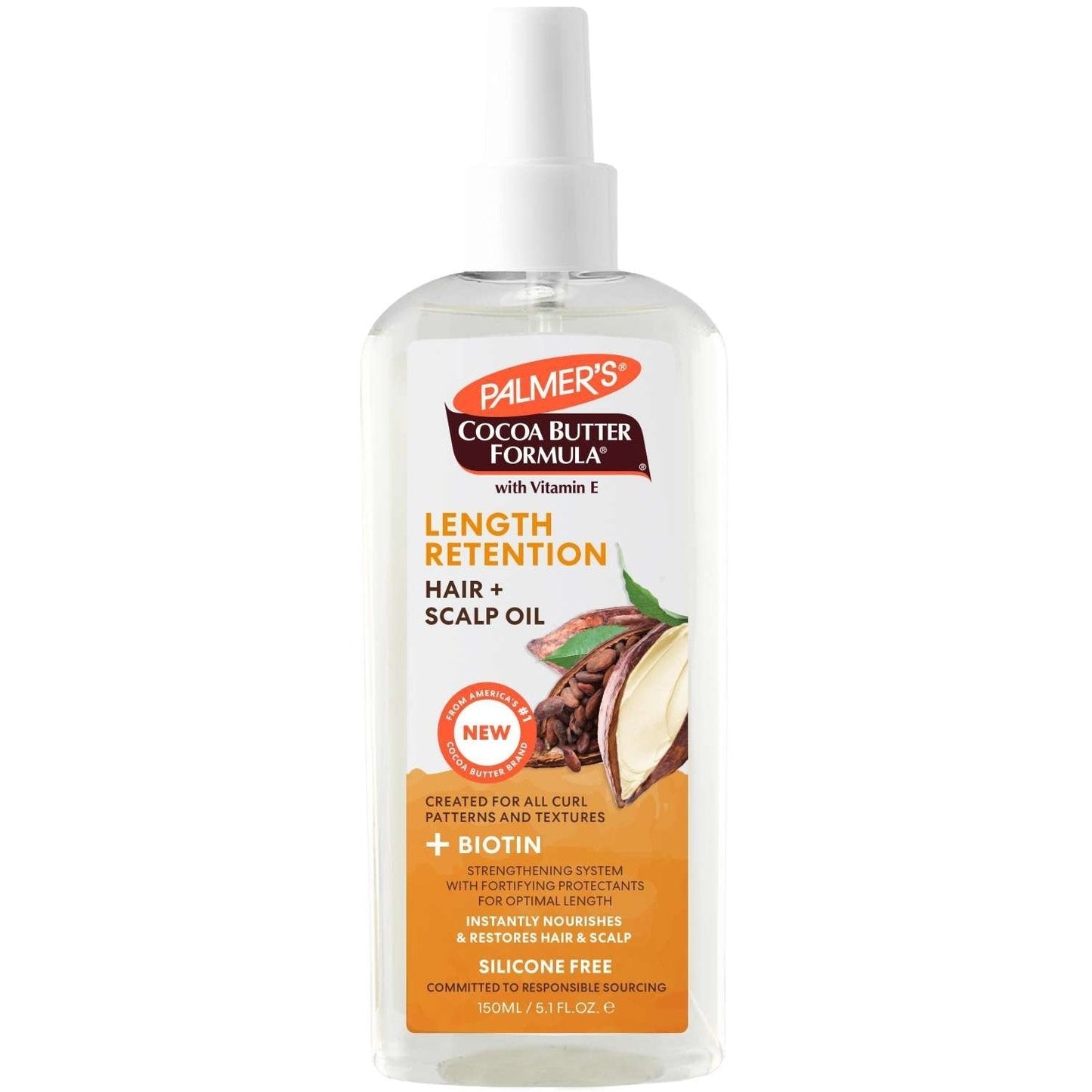 Cocoa Butter Biotin Length Retention Hair Scalp Oil