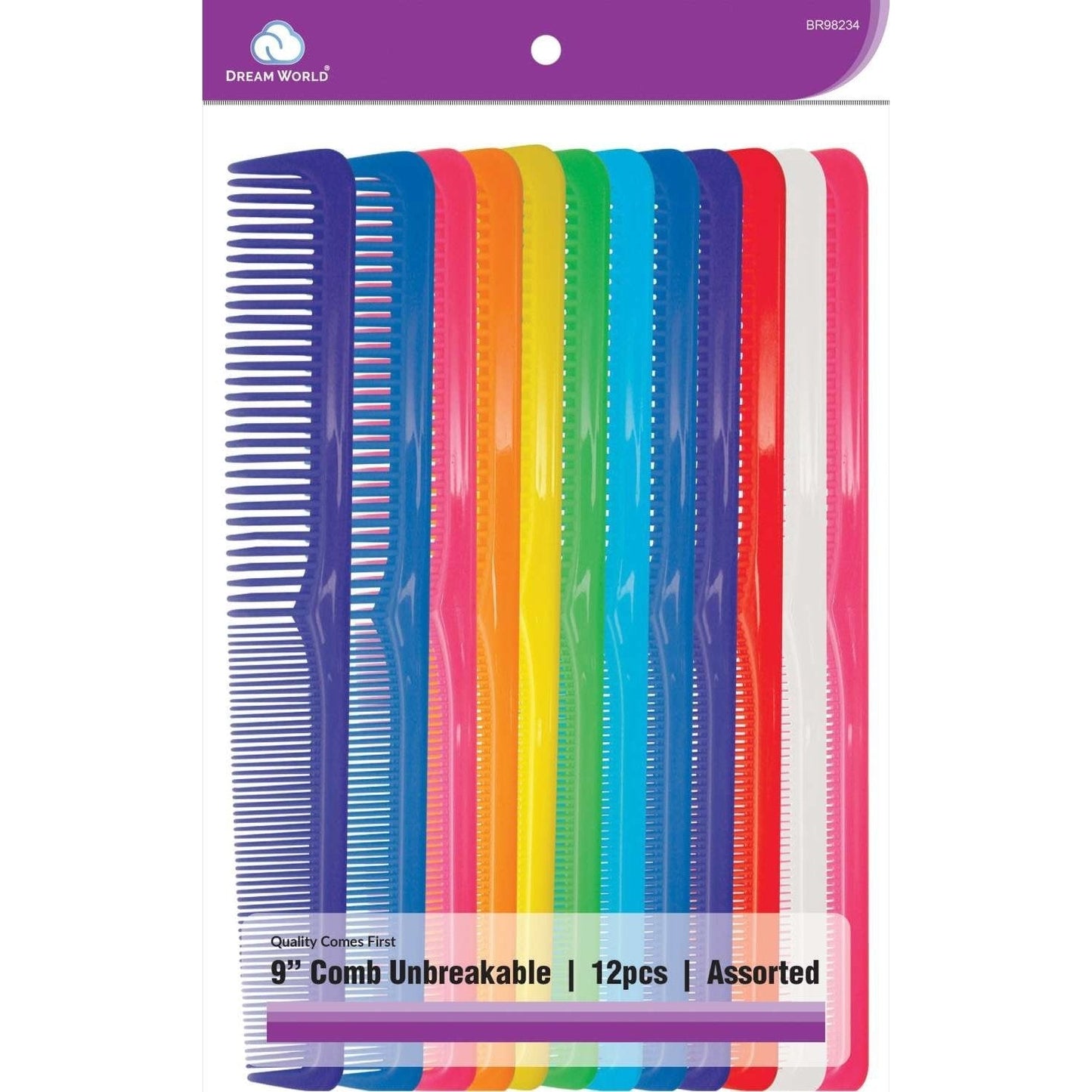 Brittny Bulk 9 Unbreakable Comb Assorted