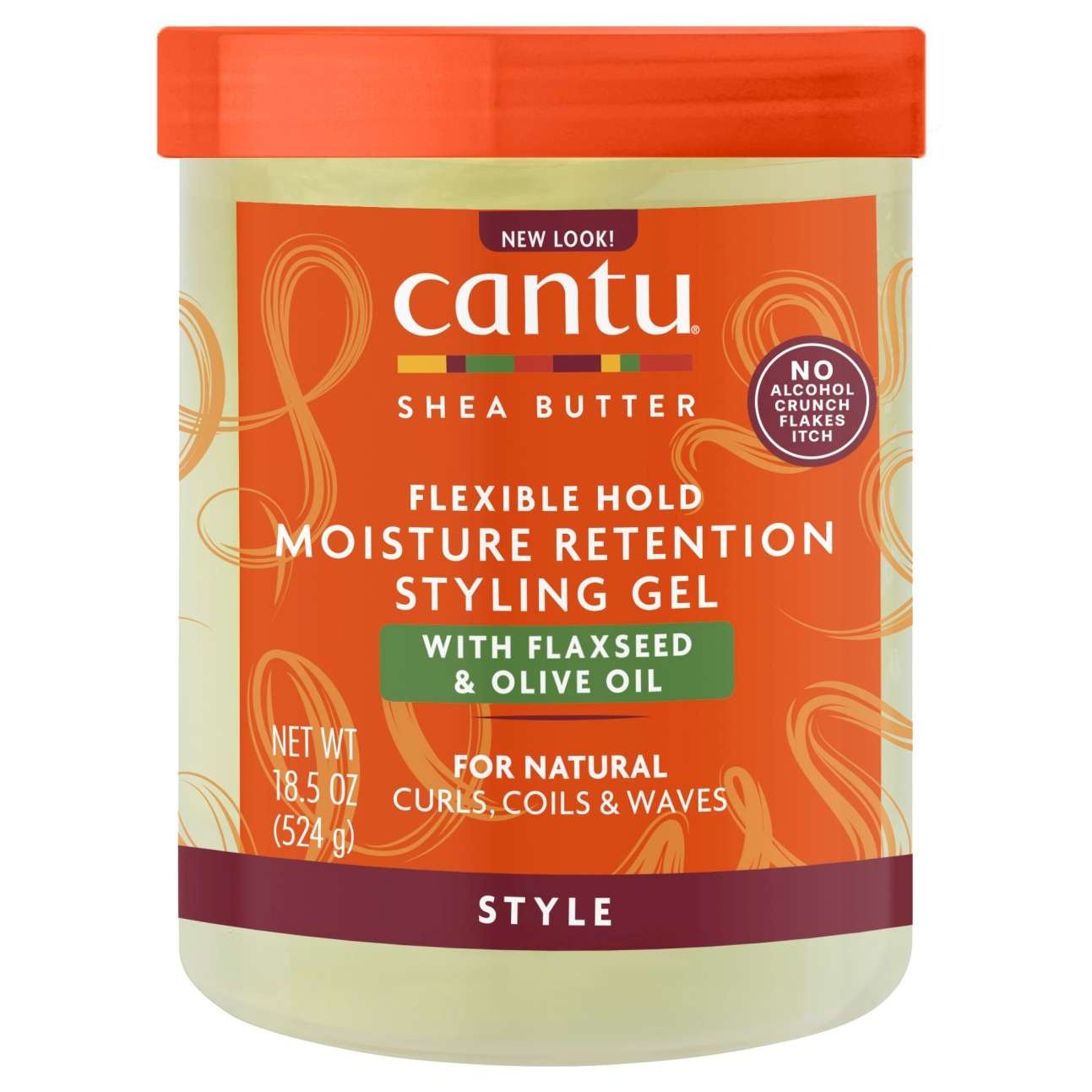 Cantu Shea Butter Maximum Hold Moisture Retention Styling Gel With Faxseed And Olive Oil