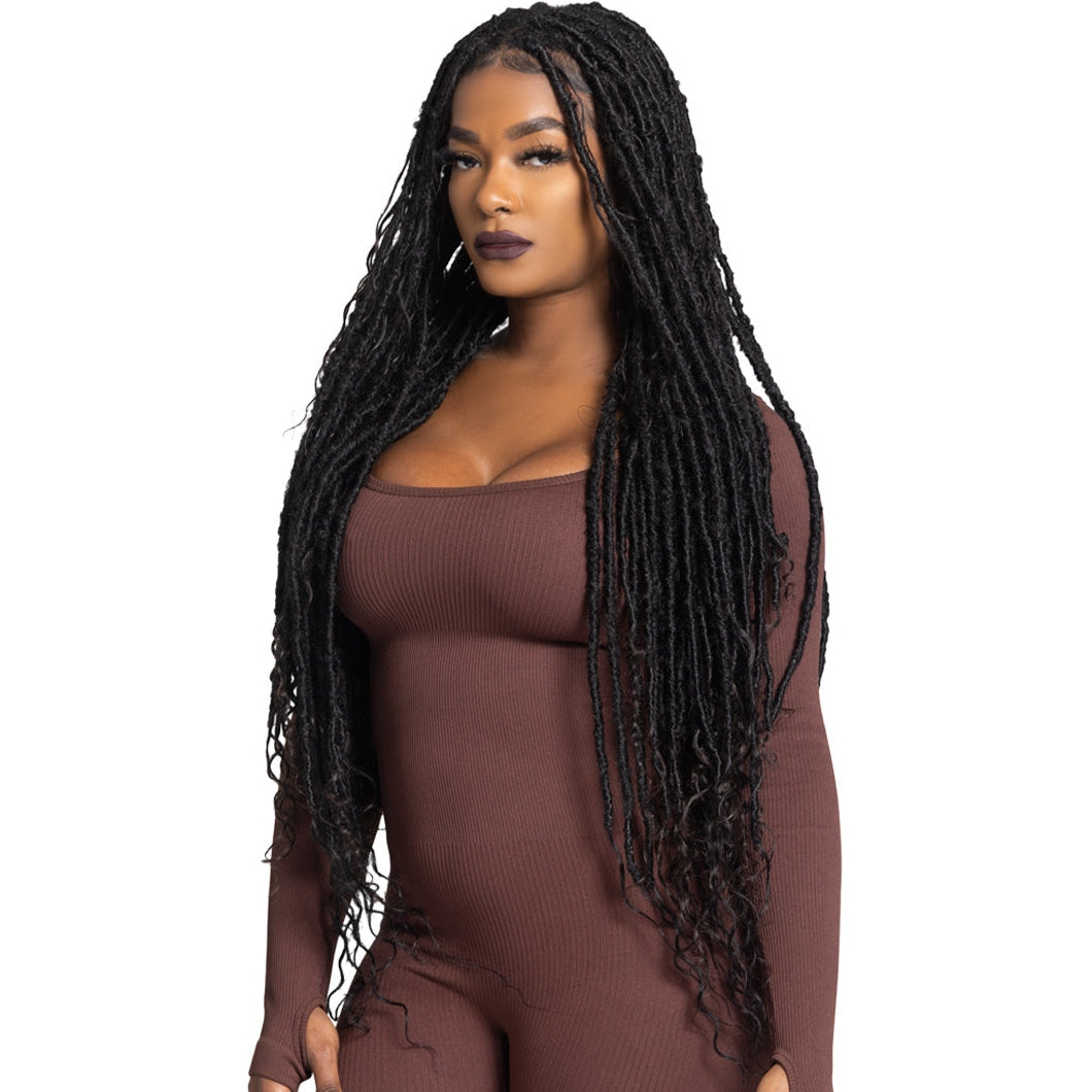 Queen B 3X Butterfly Locs 12 Inch Color 1B Synthetic Hair Urban Beauty