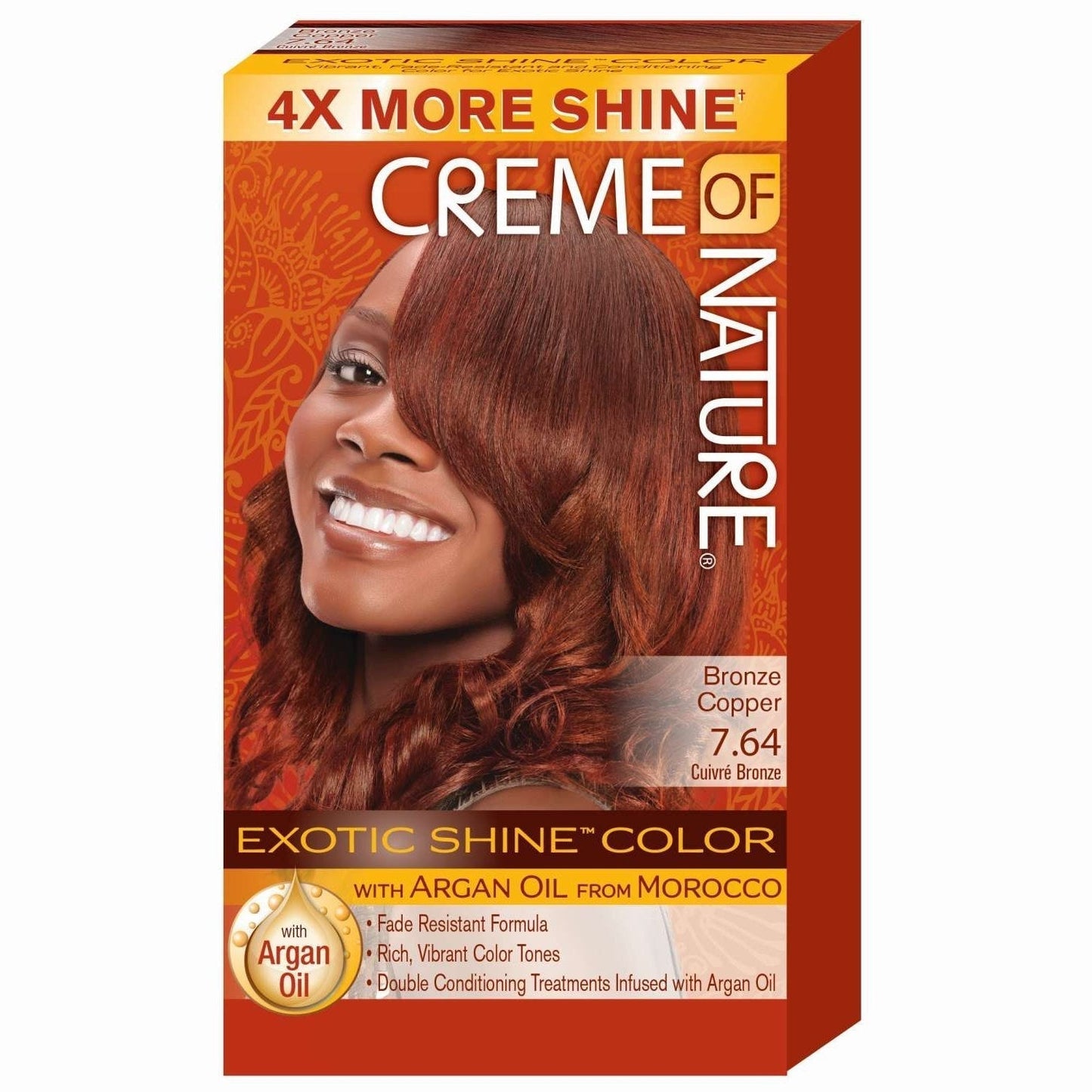 Creme Of Nature Exotic Gel Hair Color 07.64 Bronze Copper CREME OF NATURE