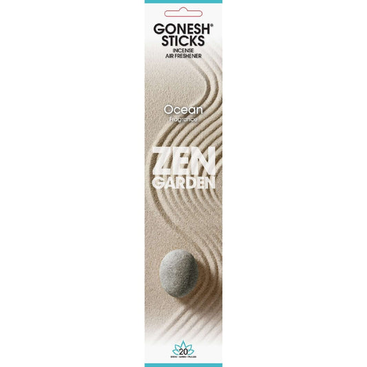 Gonesh Sticks Zen Garden Incense Ocean 20 Piece