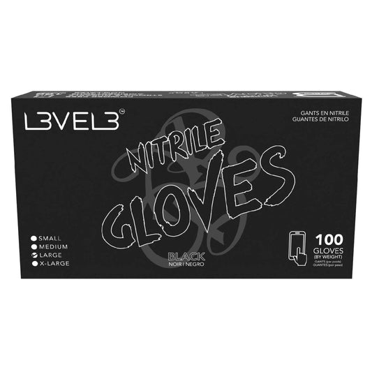 Box of Level 3 Nitrile Gloves on a white background