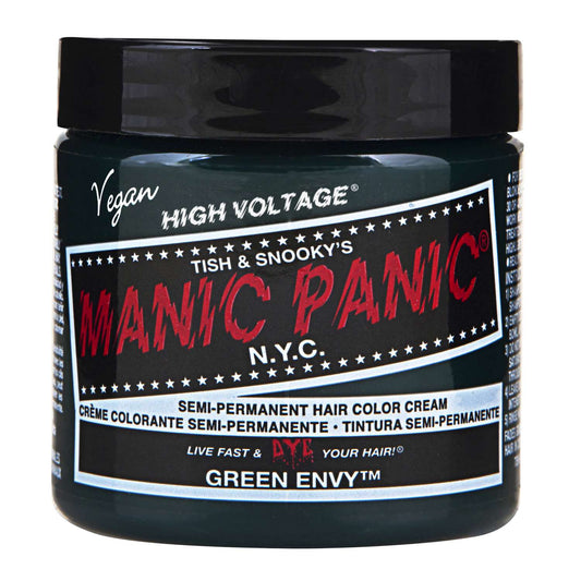 Manic Panic Semi Permanent Cream Hair Color - Green Envy 4 Oz