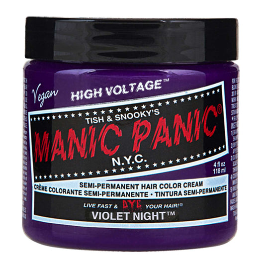 Manic Panic Semi Permanent Cream Hair Color - Violet Night 4 Oz
