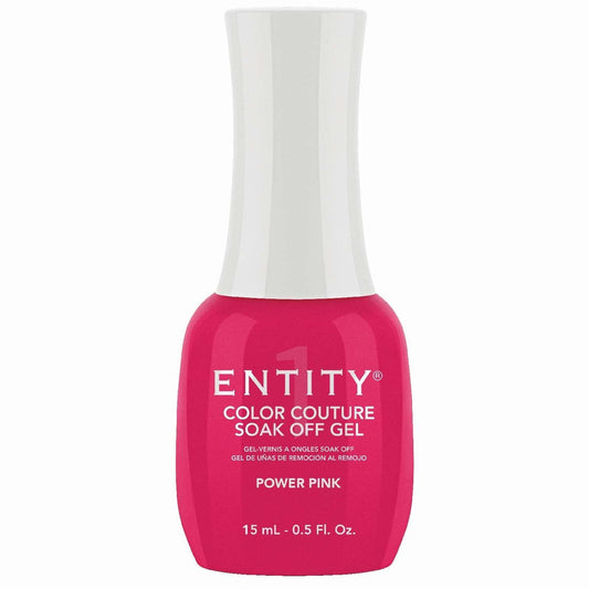 Entity Color Couture Soak Off Gel Power Pink 0.5 Fl Oz