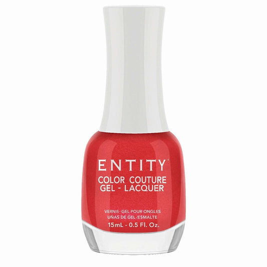Entity Color Couture Gel Lacquer Beauty Icon 696 Red Rum Rouge 0.5 Fl Oz
