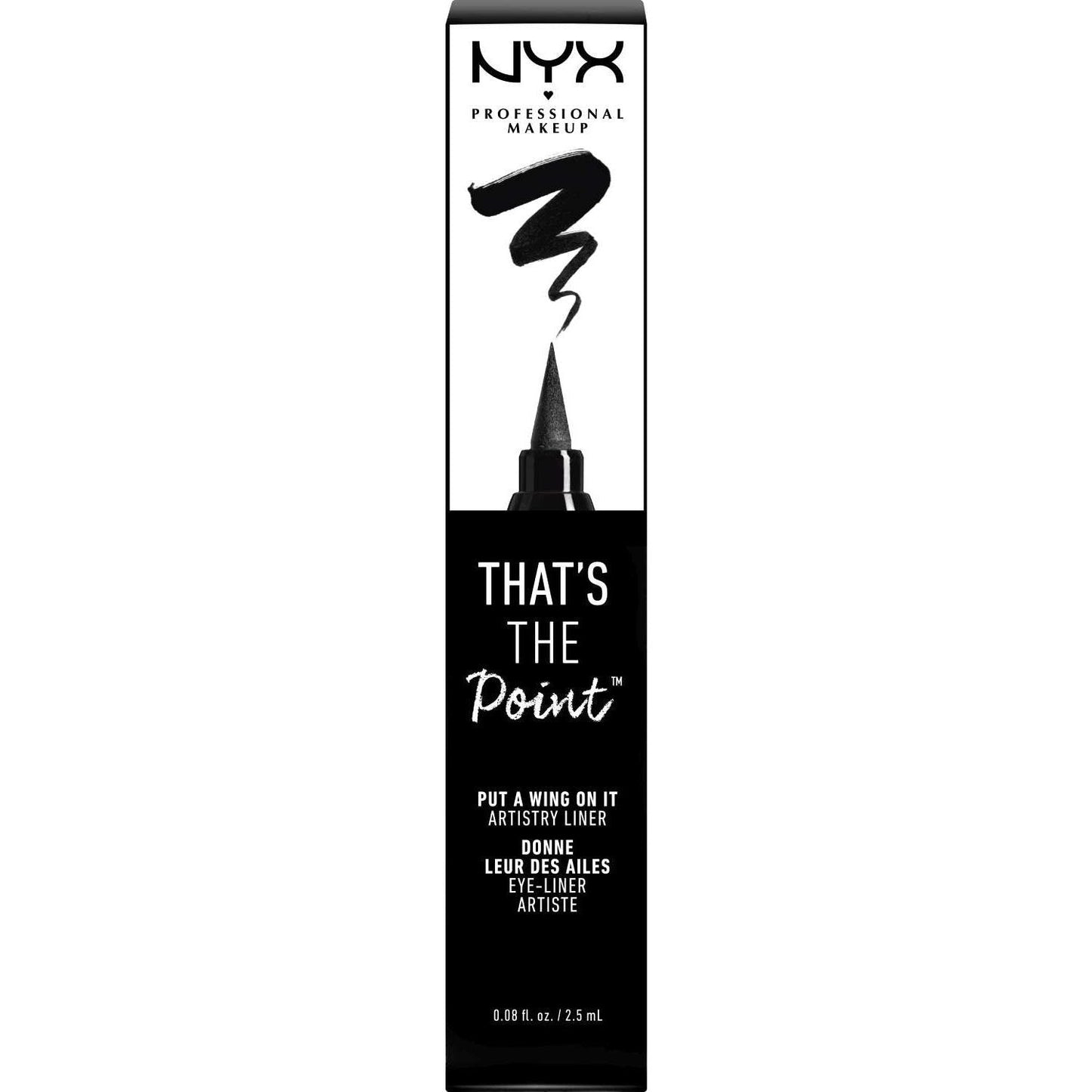 NYX  Thats The Point Eyeliner Put A Wing On It 0.08 Fl Oz