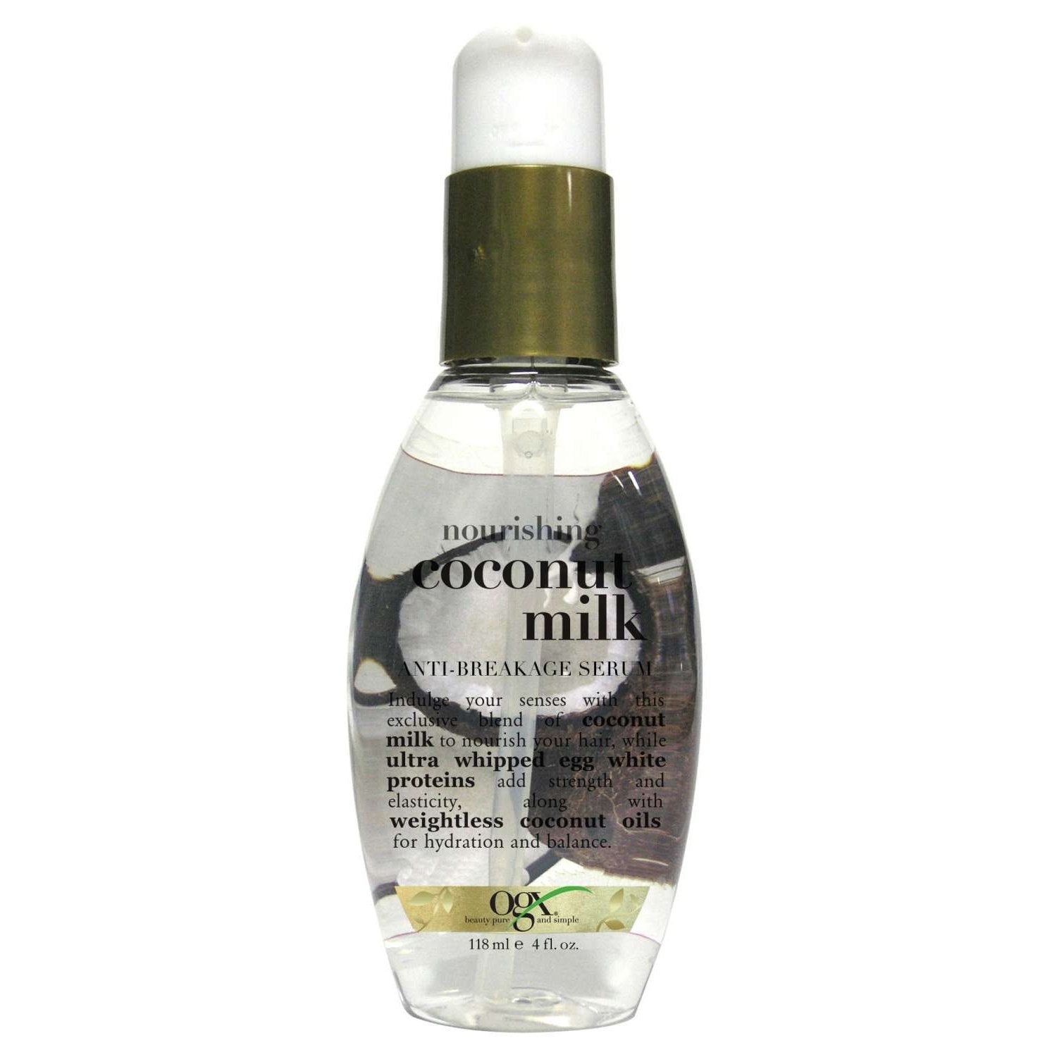 Ogx Nourishing Coconut Milk Anti-Breakage Serum 4.0 Fl Oz OGX
